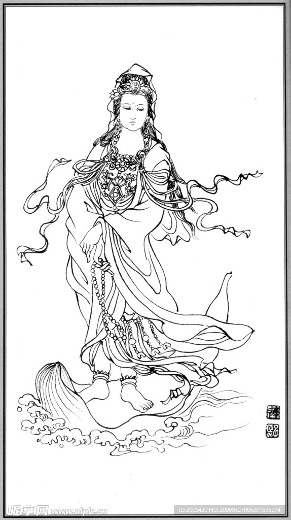 中国神话人物077观音