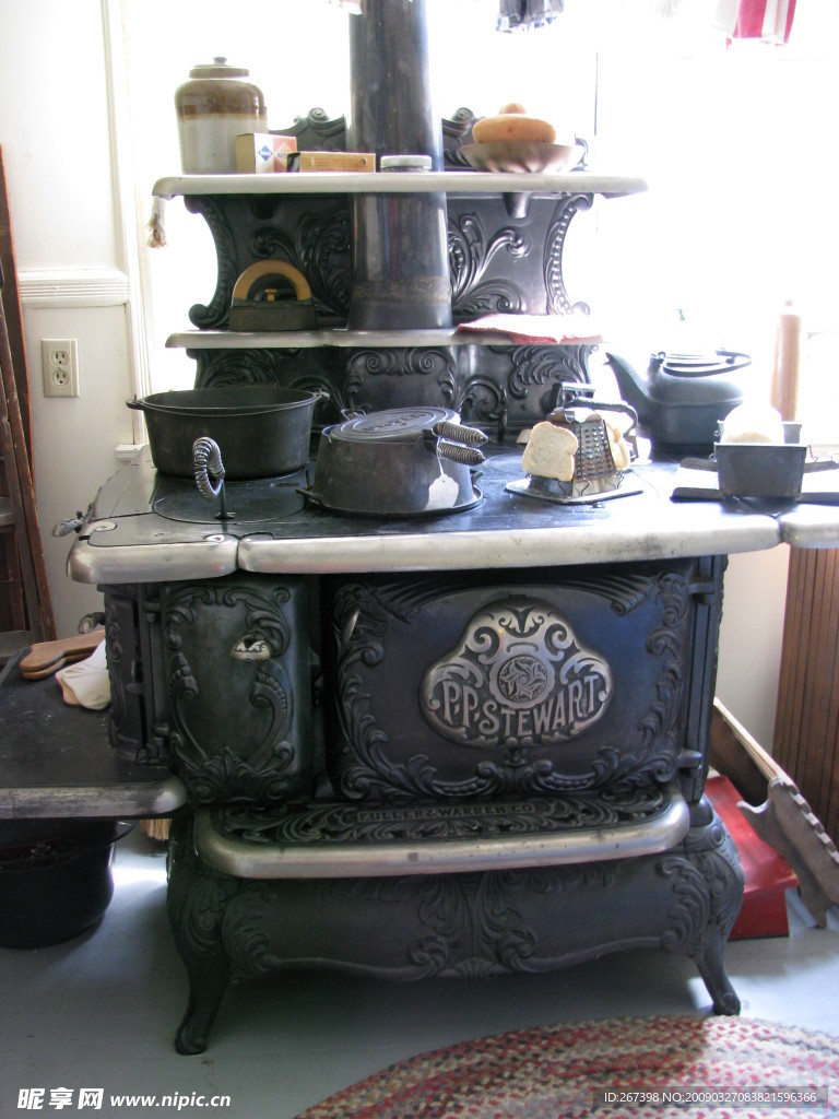 欧式古典火炉式厨房