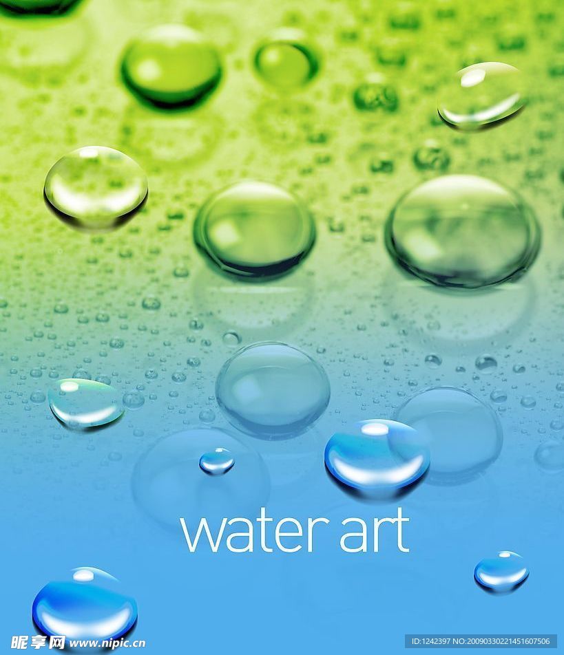水珠背景