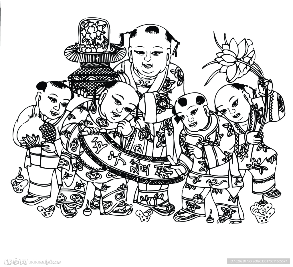 国画人物素材