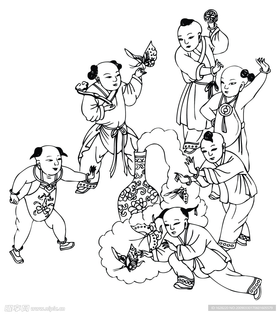 国画人物素材