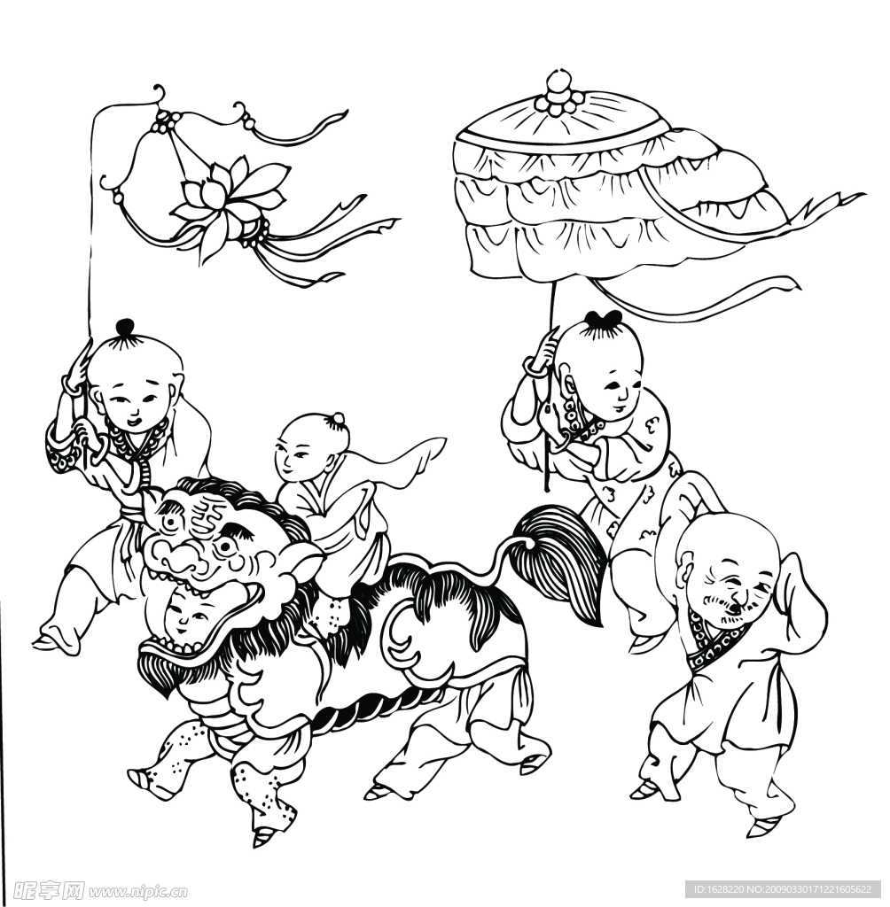 国画人物素材