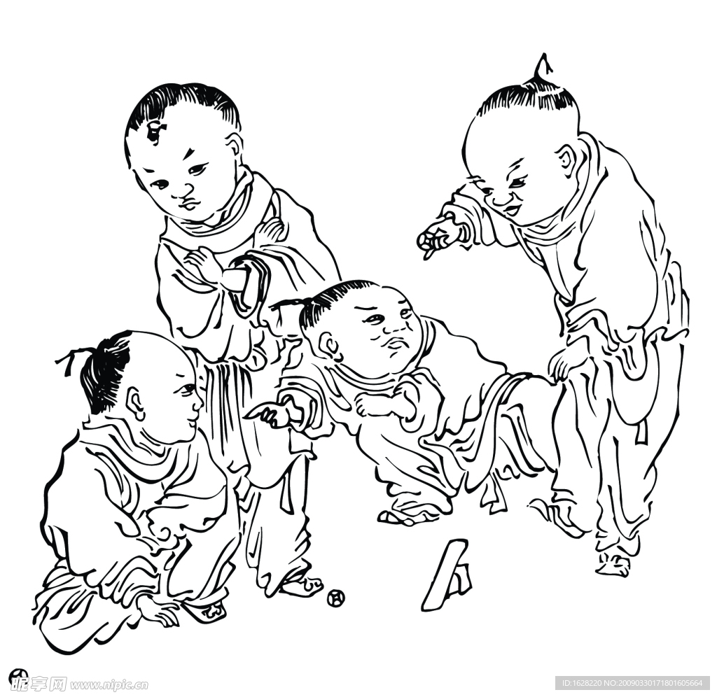 国画人物素材