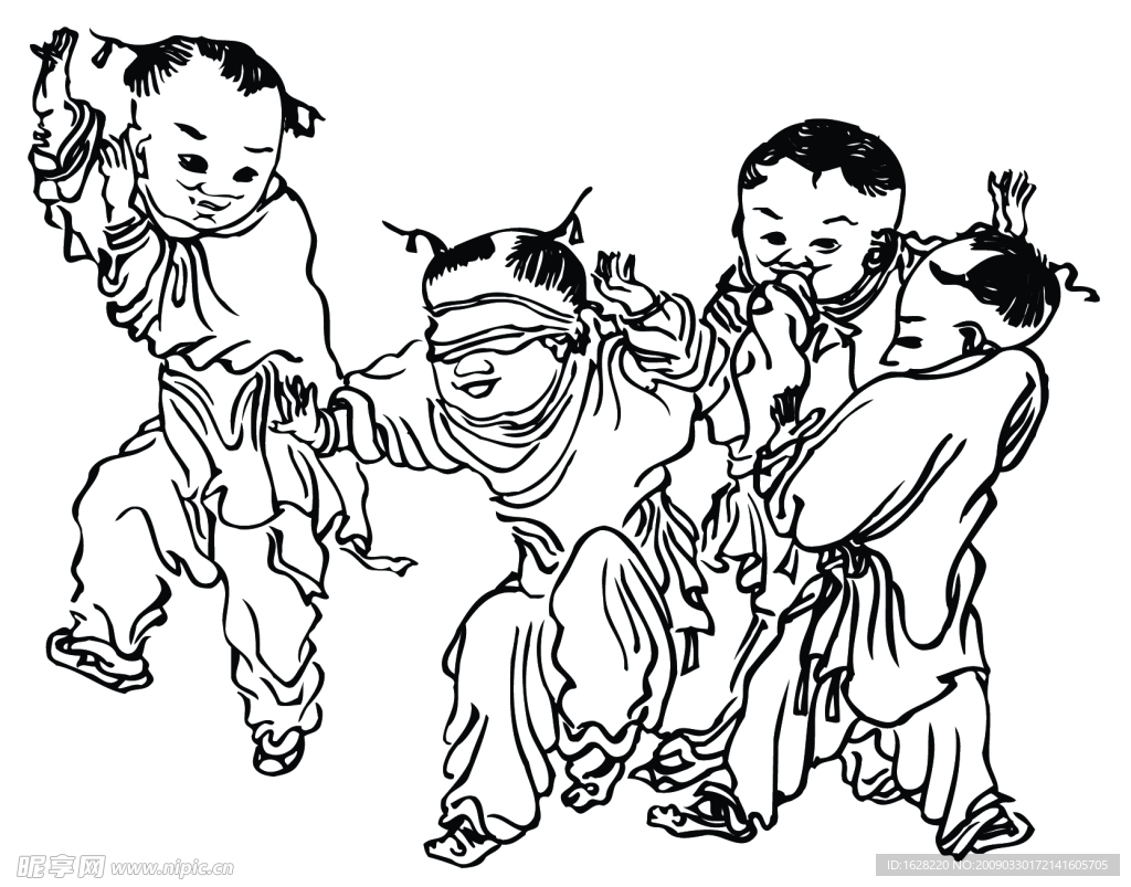 国画人物素材