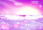 梦幻 精美紫色婚纱背景