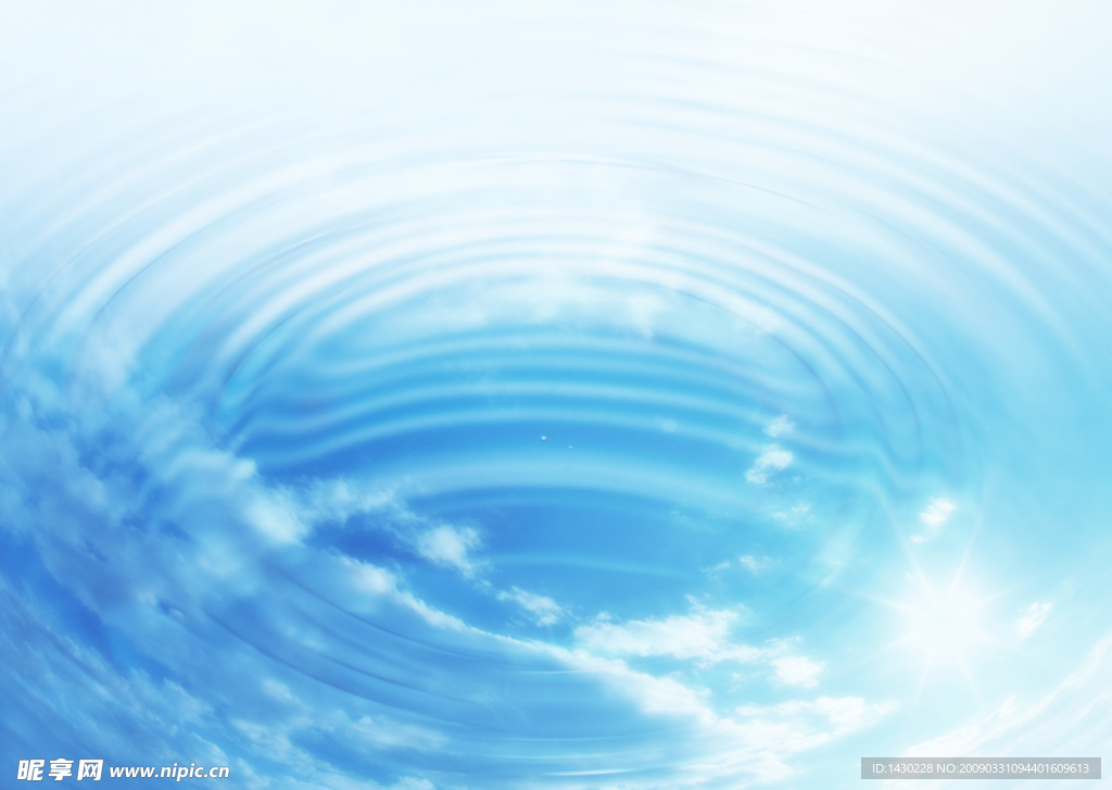 水纹 天空 云