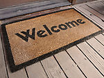 欢迎字幕welcome的门口地毯