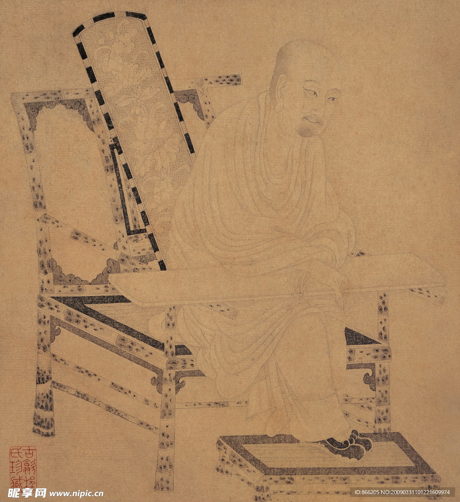维摩演教图