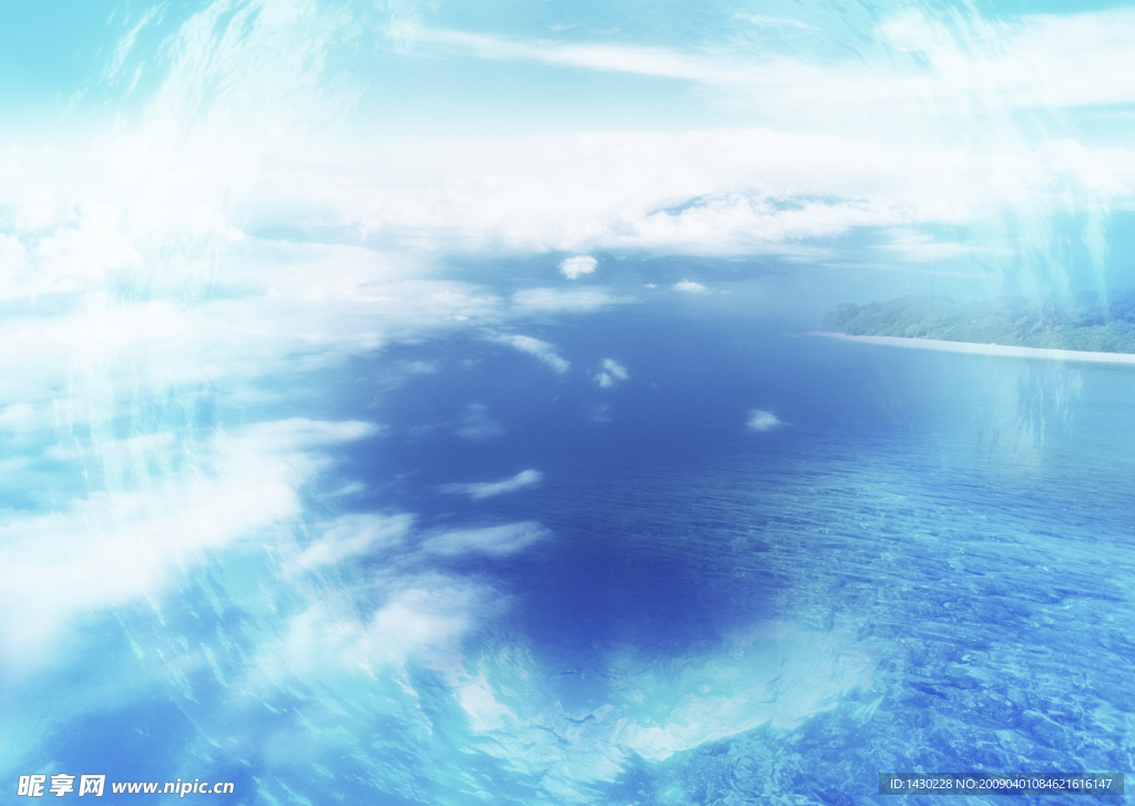 天空 海浪 海水 白云
