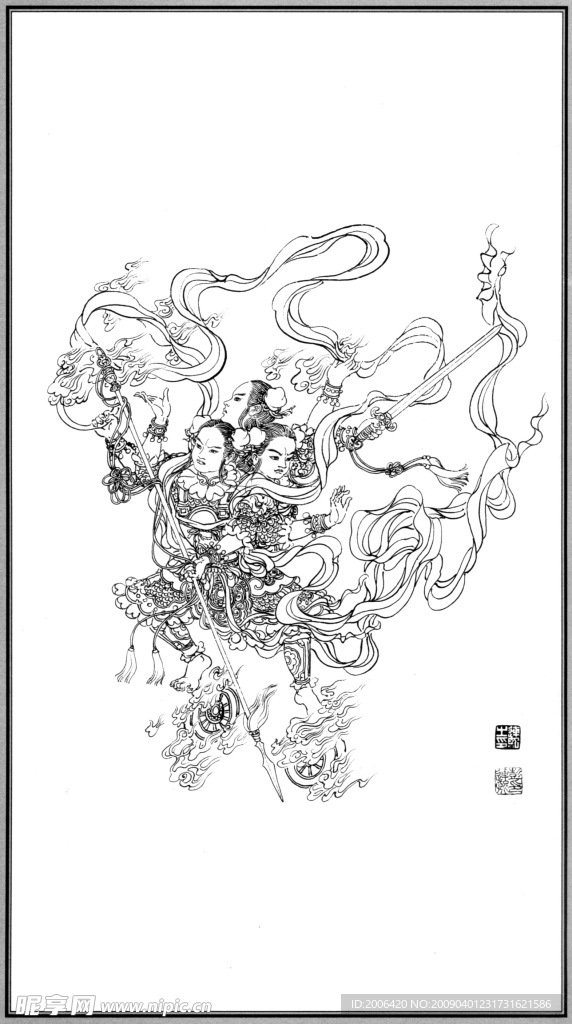 中国神话人物097哪吒