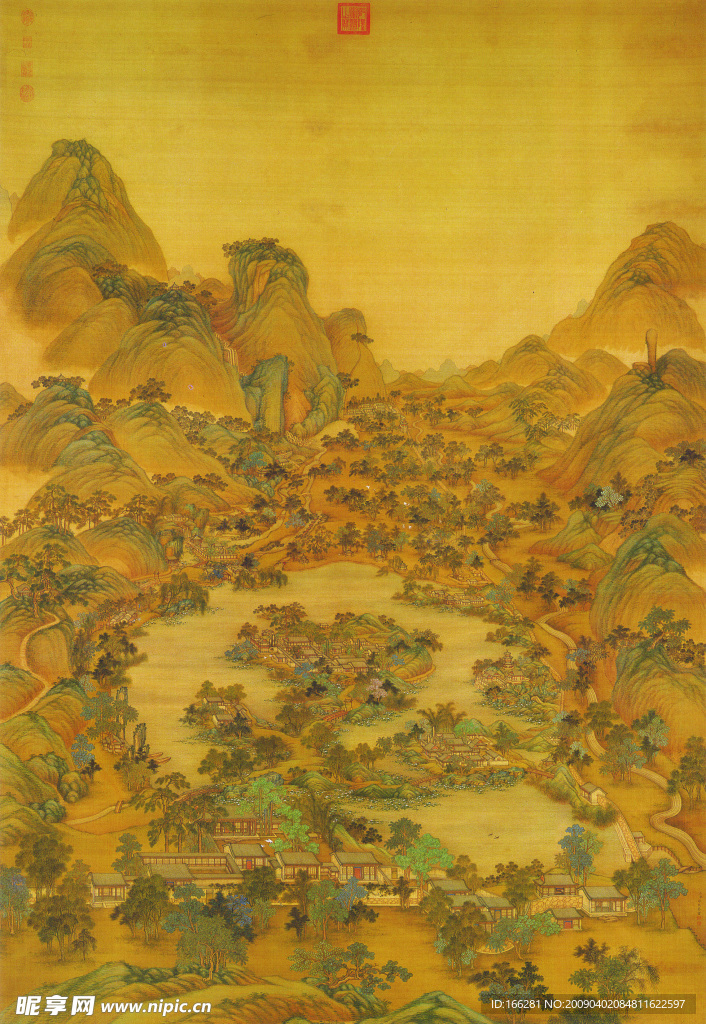 传统山水风景图高清素材
