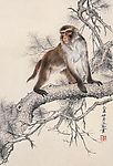 松猴图