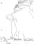 素描山水