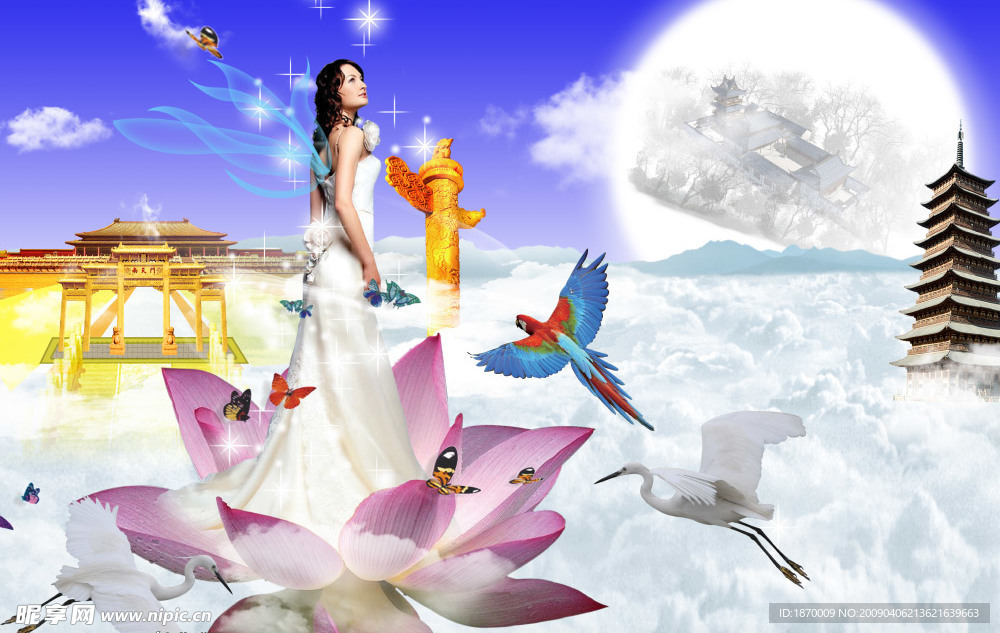 天宫传说广告美女