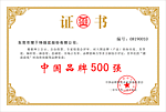 中国500强证书