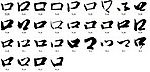 口 书法字