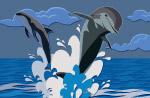 海豚  鱼  海水