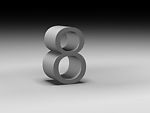 三维数字 8