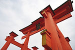 广岛严岛神社的大鸟居