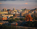 城市黄昏美景