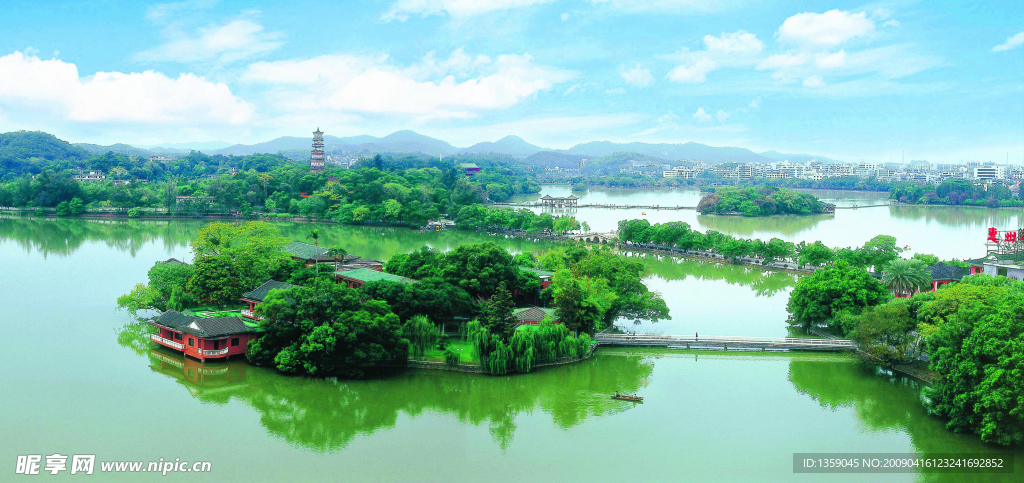 惠州西湖全景图