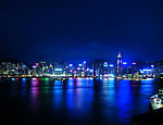 湖边夜色