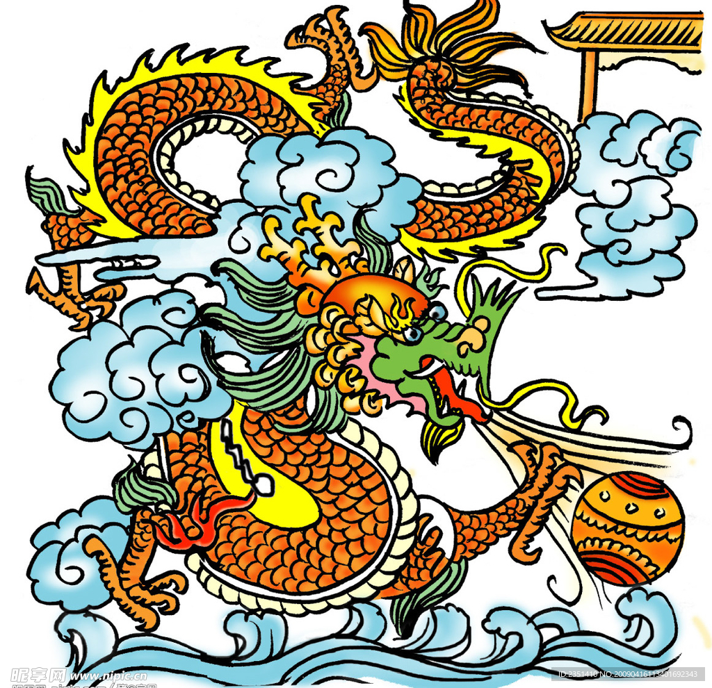 彩色龙