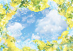 梦幻浪漫花卉背景