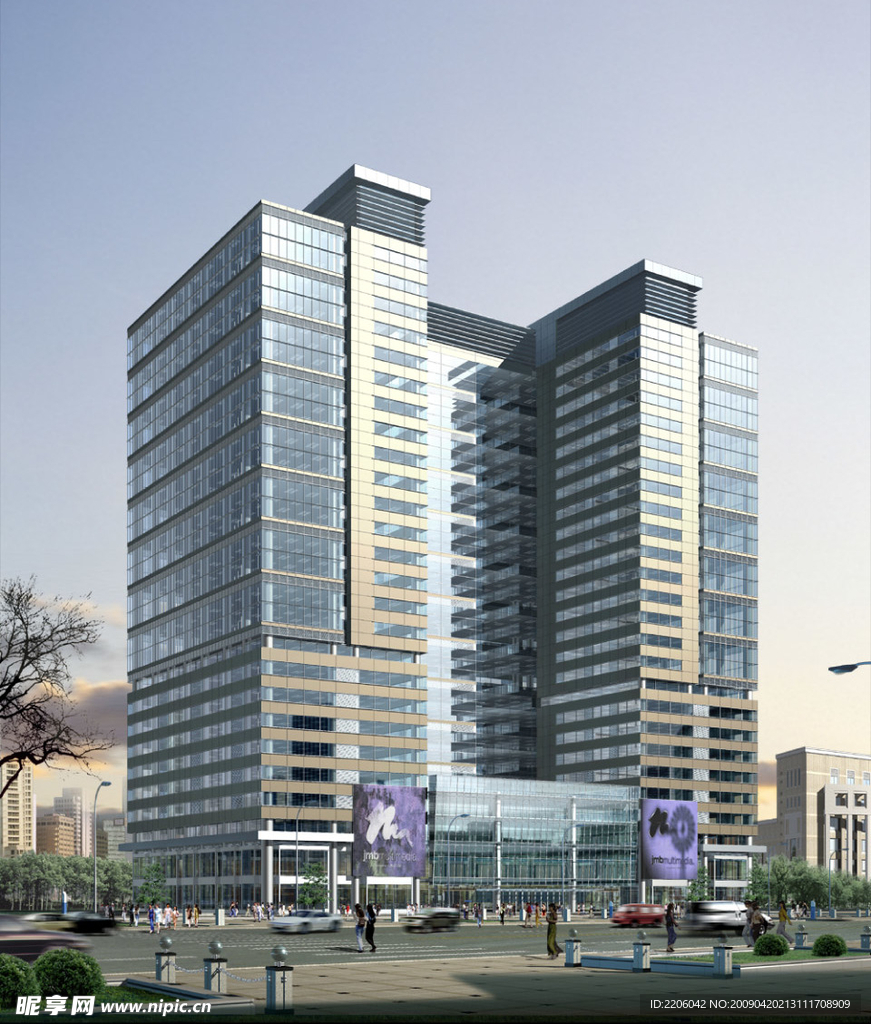 景观建筑效果图图