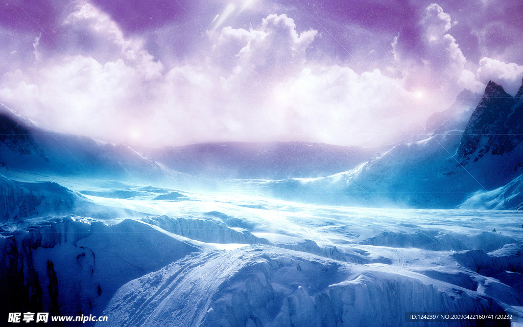 高山雪景