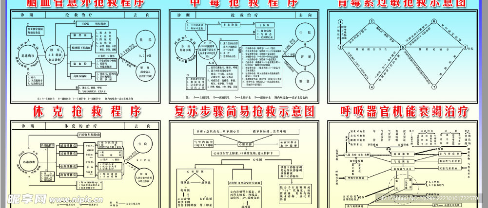 医院抢救程序图