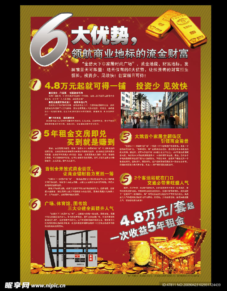 房地产商铺DM单反面
