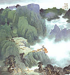 秦岭新秋图