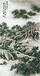 张琴和古松图