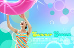 夏日阳光美女
