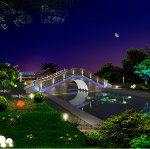 公园绿化配景