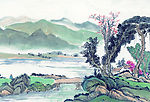 水墨山水画