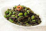 腌菜毛豆