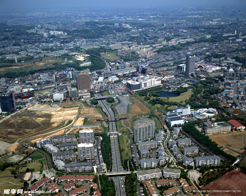 城市建筑俯景