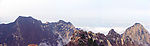 西岳华山瞭望北峰