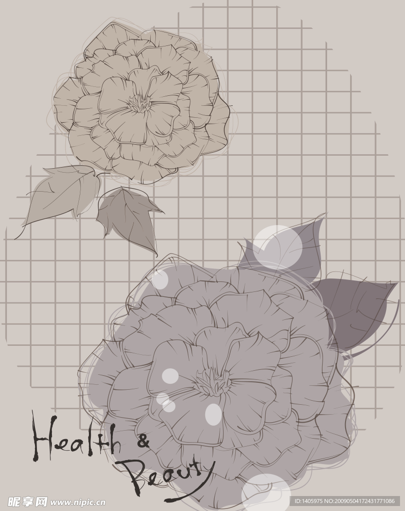 手绘花朵