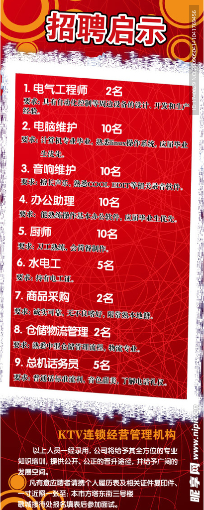 招聘启示