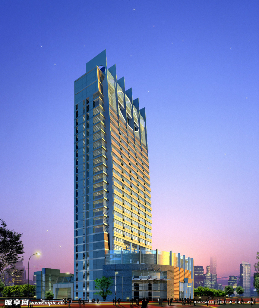 室外建筑效果图3