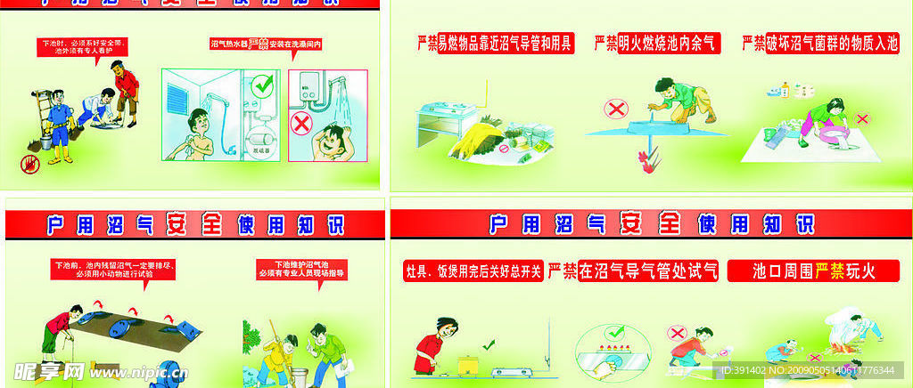 户用沼气宣传图（内含5幅）