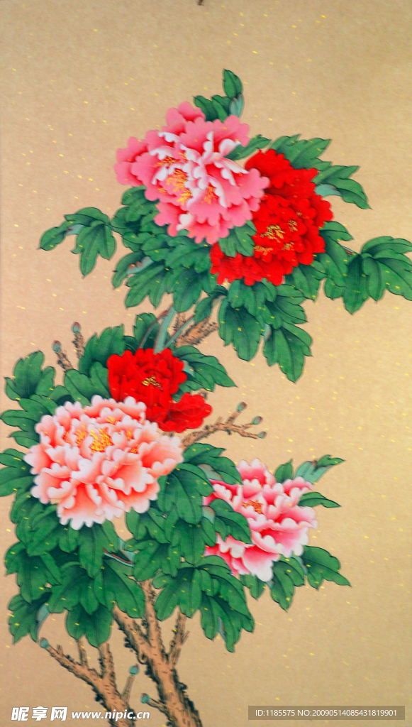 工笔牡丹