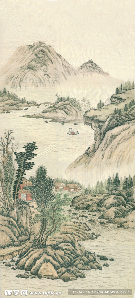 水墨山水画