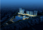 鸟瞰夜景PSD