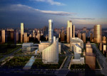 建筑鸟瞰配景PSD