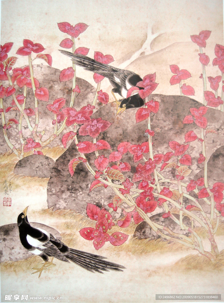 工笔花鸟
