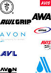 avaw开头logo标志